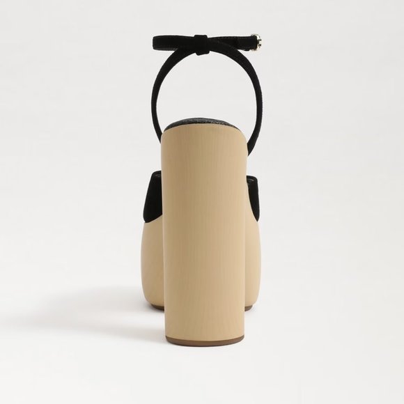 $89 (9) SAM EDELMAN Black Suede Platform Heel - Picture 6 of 8